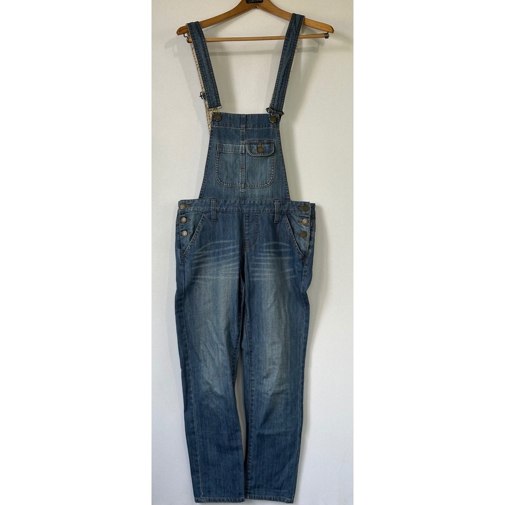 Tommy Girl Denim Overalls Adjustable Bib Women's Small Blue Excellent